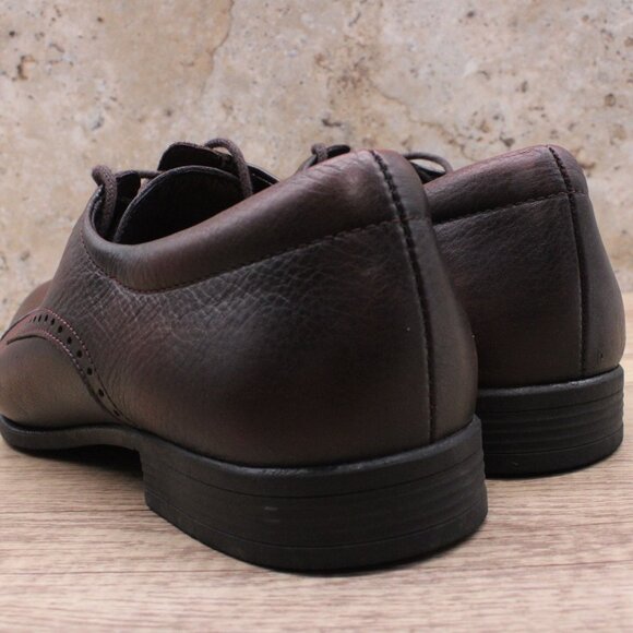 Studio Belvedere Oxford Shoes Mens Dark Brown Low Top Lace Up SImone Size 11D - Picture 3 of 13